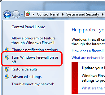 Windows 7 Firewall Toggle On Off